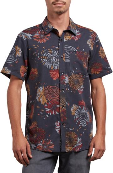 Men's Volcom Stoney Delusion Short Sleeve Woven Shirt