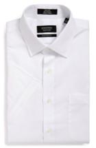 Men's Nordstrom Men's Shop Traditional Fit Non-iron Solid Short Sleeve Dress Shirt