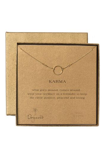 Dogeared 'karma' Reminder Pendant Necklace