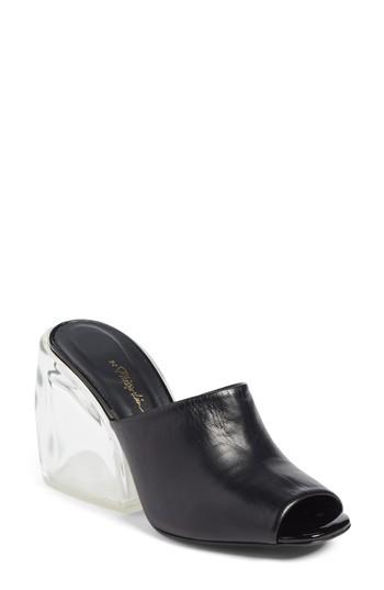Women's 3.1 Phillip Lim Transparent Wedge Slide Sandal Us / 36eu - Black
