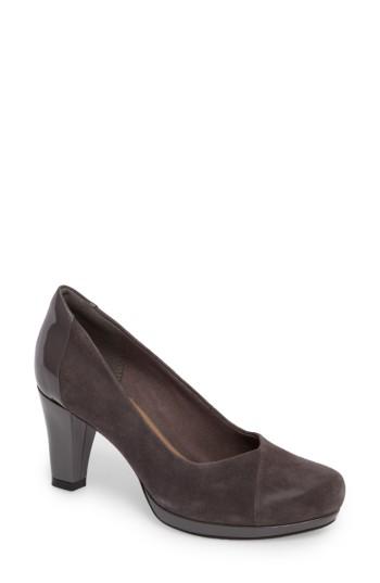 Women's Clarks Chorus Carol Pump .5 M - Grey