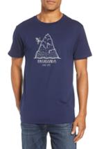 Men's Patagonia Hoofin It Organic Cotton Graphic T-shirt - Blue