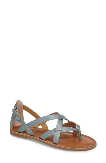 Women's Lucky Brand Ainsley Flat Sandal M - Blue