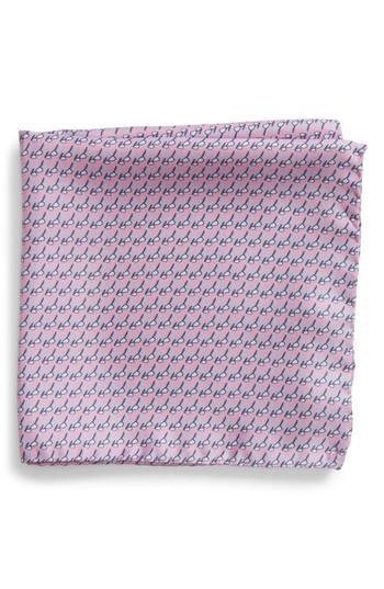 Men's Lazyjack Press Sweet Shades Silk Pocket Square, Size - Pink