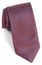 Men's Ted Baker London Solid Silk Tie, Size - Burgundy