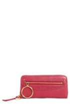 Women's See By Chloe Mino Zip Around Leather Wallet - Pink