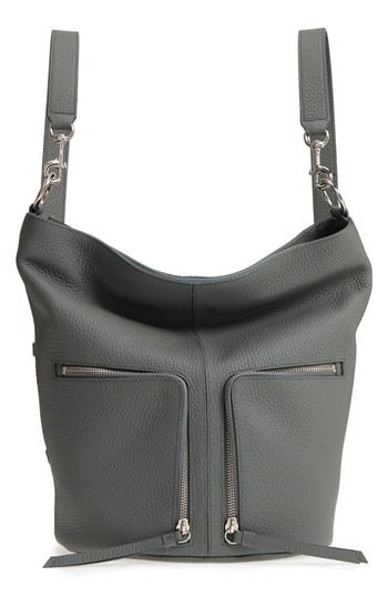 Allsaints Small Fetch Leather Backpack - Grey
