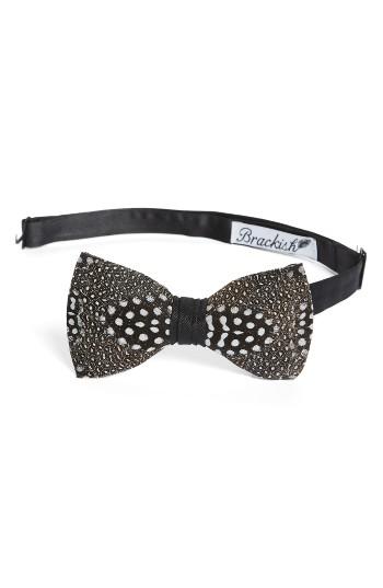 Men's Brackish & Bell Guinea Feather Bow Tie