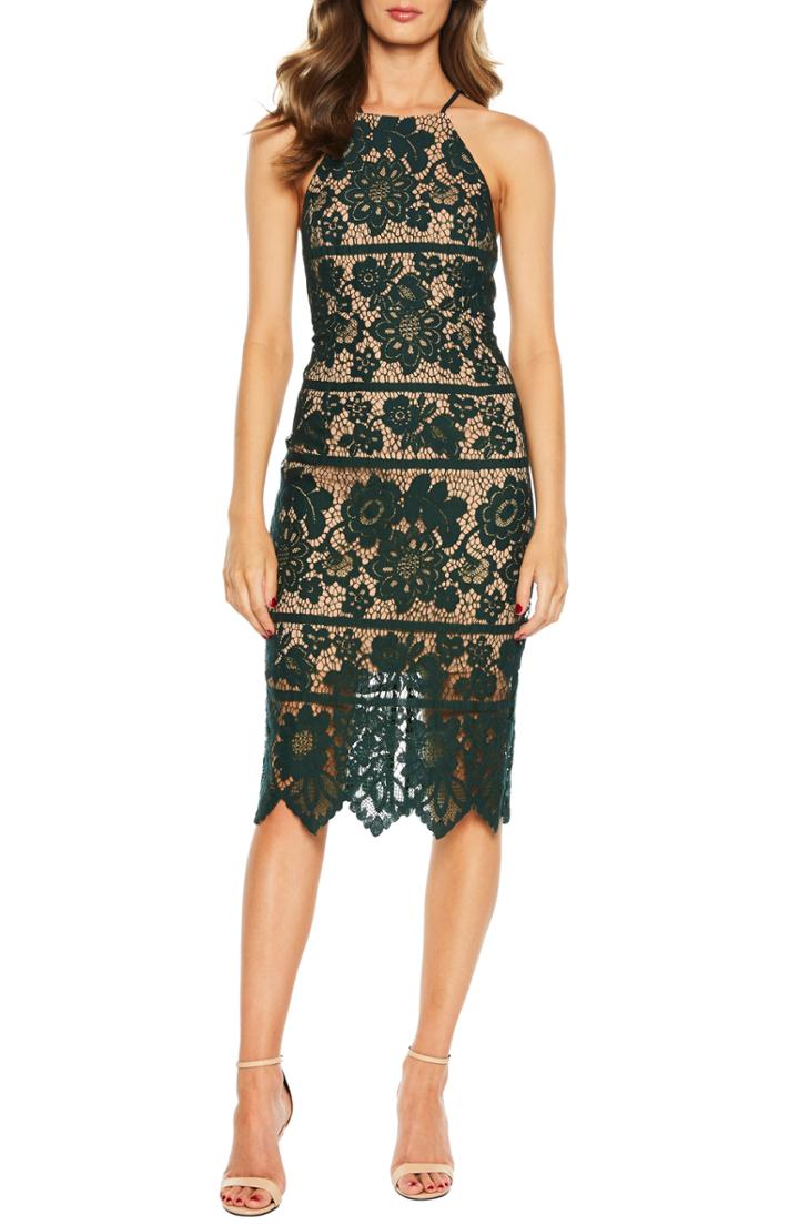 Women's Bardot Mila Halter Lace Dress