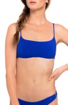 Women's Becca Color Code Triangle Bikini Top, Size D - Black