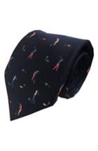 Men's Lazyjack Foreplay Silk Tie, Size - Blue