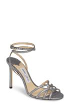 Women's Jimmy Choo Mimi Ankle Strap Sandal Us / 37eu - Metallic