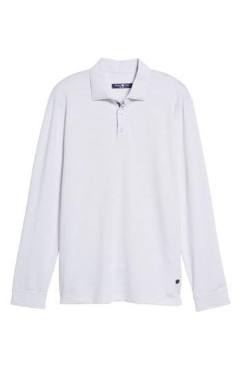 Men's Stone Rose Flame Knit Polo, Size - White