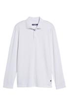 Men's Stone Rose Flame Knit Polo, Size - White