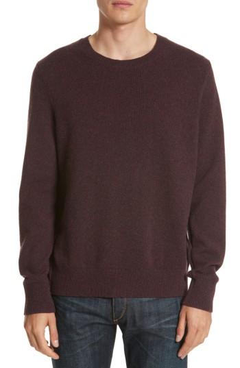 Men's Rag & Bone Holdon Cashmere Sweater - Burgundy