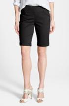 Petite Women's Jag Jeans 'ainsley' Slim Bermuda Shorts P - Black