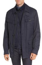 Men's Boss T-coy Relaxed Technical Jacket R - Blue