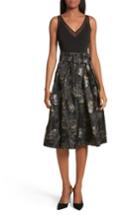 Women's Ted Baker London Freay Metallic Floral Fit & Flare Dress