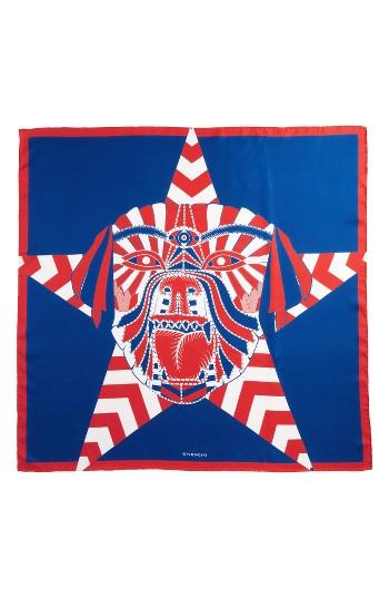 Women's Givenchy Imperial Rottweiler Square Scarf, Size - Red