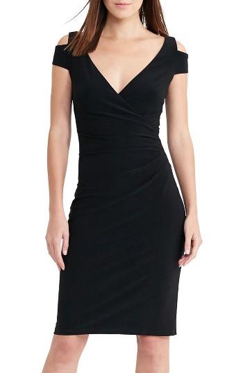 Women's Lauren Ralph Lauren Cold Shoulder Sheath Dress