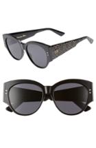 Women's Dior Lady 55mm Studded Cat Eye Sunglasses -