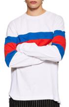 Men's Topman Stripe Skater T-shirt - White