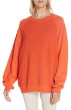 Women's Helmut Lang Sweater Panel Sweatshirt - Red