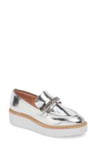 Women's Linea Paolo Jacki Platform Loafer M - Metallic