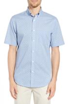 Men's Nordstrom Men's Shop Regular Fit Non-iron Dobby Sport Shirt - Blue