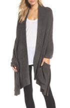 Women's Barefoot Dreams Cozychic Lite Coastal Cardigan - Grey