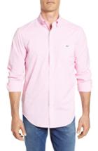 Men's Vineyard Vines Grand Cay Tucker Regular Fit Gingham Performance Sport Shirt - Pink