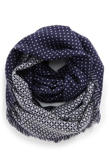 Women's Bp. Reversible Infinity Scarf, Size - Blue