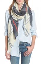 Women's Barbour Freya Plaid Scarf, Size - Beige