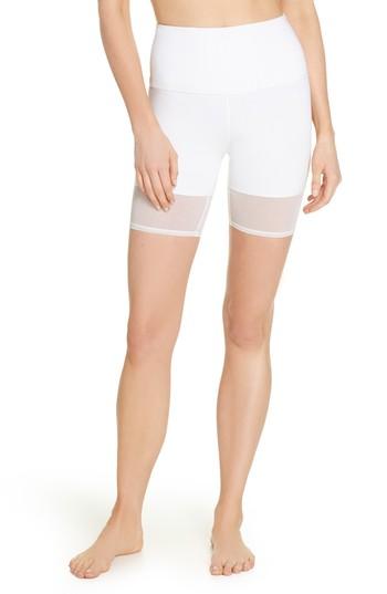 Women's Zella Mia Vision High Waist Mesh Bike Shorts - White