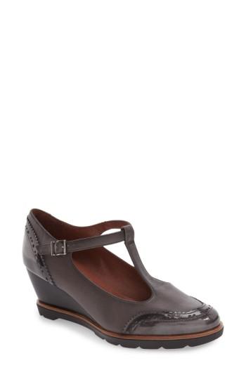 Women's Hispanitas 'halea' T-strap Wedge Pump .5-9us / 39.5eu - Grey