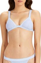 Women's Onia Kamryn Rib Triangle Bikini Top - Purple