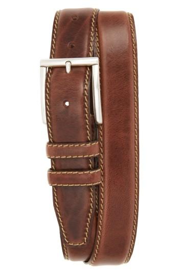 Men's Allen Edmonds Sterling Ave Leather Belt - Brown