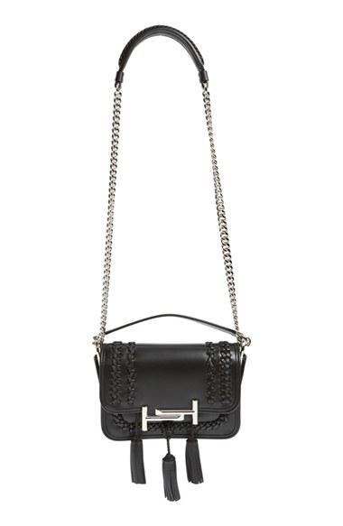 Tod's 'mini Double T' Leather Shoulder Bag -
