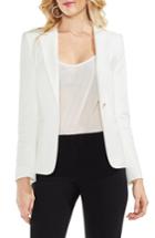 Women's Vince Camuto Lace-up Back Double Weave Blazer - White