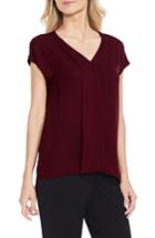 Women's Vince Camuto Mixed Media Blouse - Red