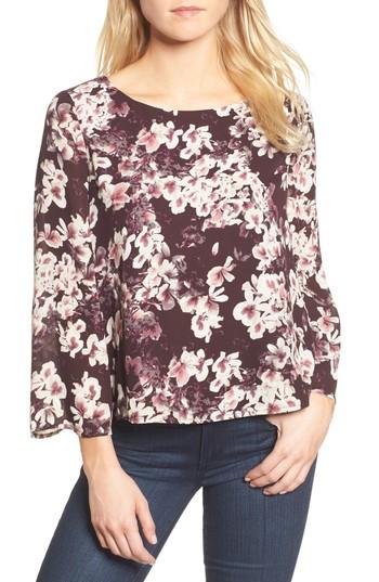 Women's Cupcakes And Cashmere Jerrin Blouse, Size - Burgundy