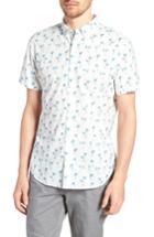Men's Bonobos Riviera Slim Fit Palm Print Sport Shirt S - White