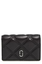 Women's Marc Jacobs Quilted French Wallet - Black