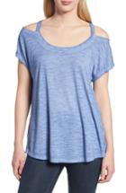 Women's Billy T Cold Shoulder Tee - Blue