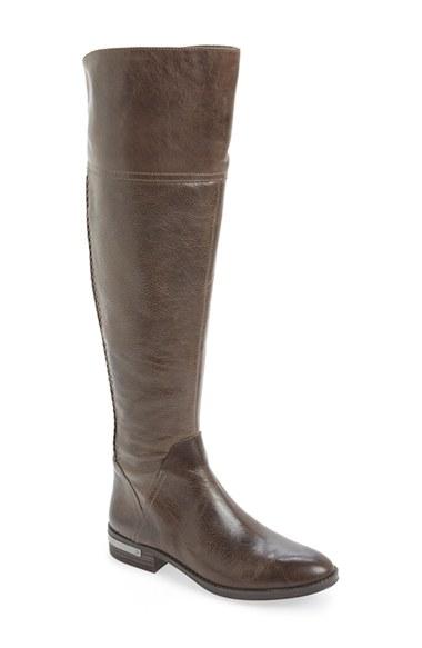 Women's Vince Camuto 'pedra' Over The Knee Boot Regular Calf M - Grey