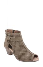 Women's Earth 'intrepid' Peep Toe Bootie .5 M - Brown