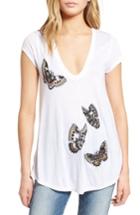 Women's Zadig & Voltaire Tiny Cannet Butterfly Tee - White
