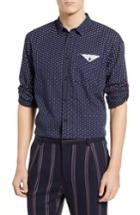 Men's Scotch & Soda Dobby Sport Shirt - Blue