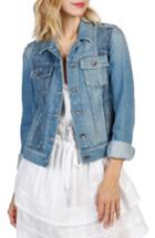Women's Paige Rowan Pieced Denim Jacket - Blue