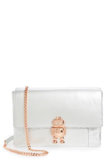Ted Baker London Jemms Leather Crossbody Bag - Metallic